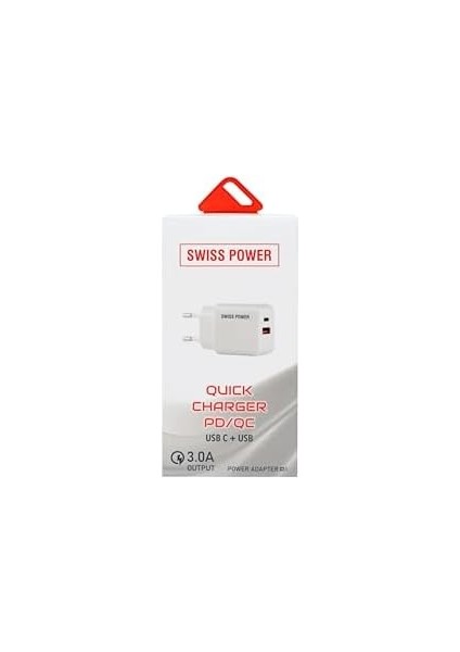 Power 3A Pd/qc Hızlı Şarj Başlık Çift Giriş Sws-C1 - Beyaz fiyatları