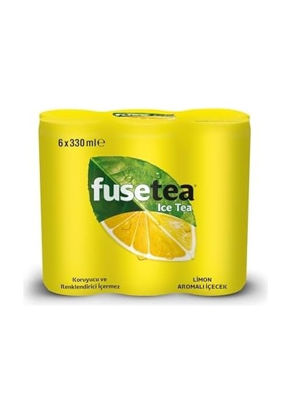 Fusetea Limon Aromalı Kutu 6X330 ml