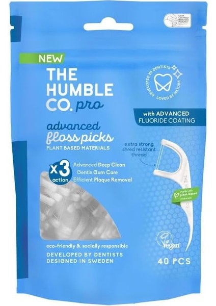 The Humble Co. Humble Advanced Floss Picks Kürdan Diş Ipi 40'lı fiyatları