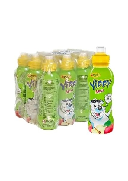 Rauch Yippy Multivitamin Elma Meyve Suyu (5 Vitaminli ve Kalsiyumlu) 12 x 330 ml Pet Şişe
