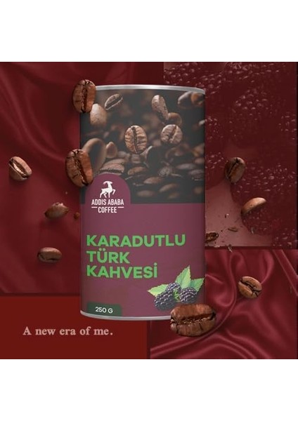 Addis Ababa Coffee - Karadutlu Türk Kahvesi, Aromalı Türk Kahvesi 250 gr