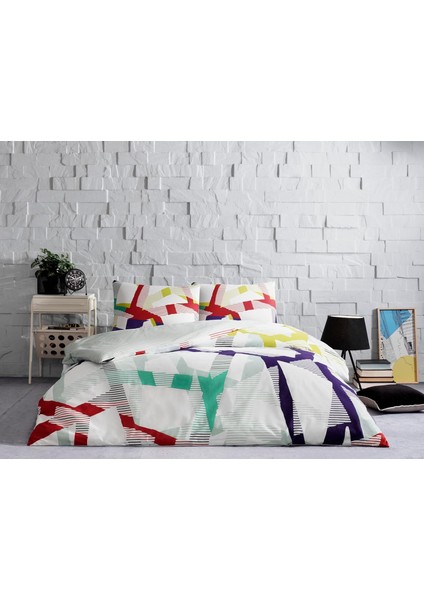 Crimson Ranforce Çift Kişilik Nevresim Takımı Turkuaz