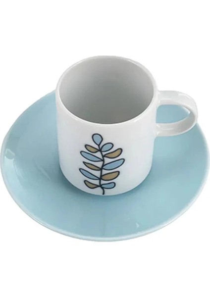 Heyf Porland Wisteria Turkuaz 6 Kişilik Kahve Takımı fiyatları