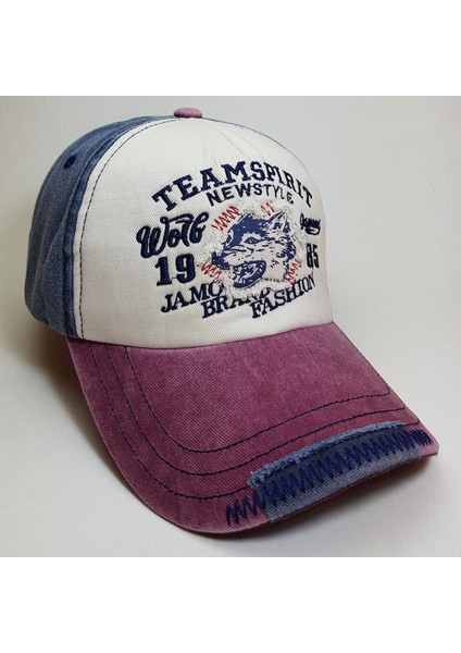 Kurt Nakışlı Vintage Eskitme Pamuklu Kot Şapka modelleri