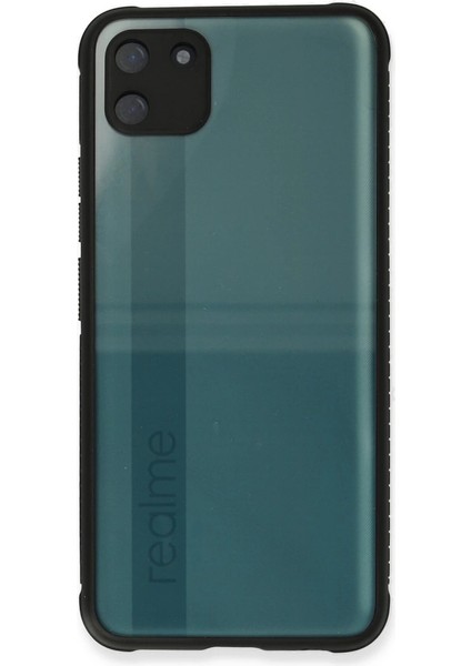 Realme C11 Kılıf Miami Şeffaf Silikon - Siyah fiyatları