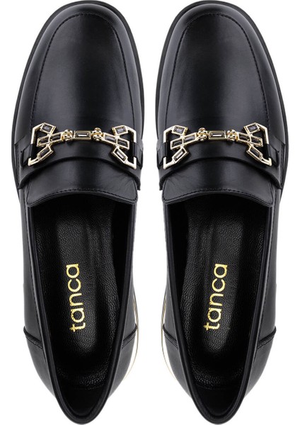 Kadın Hakiki Deri Siyah Deri Loafer Ayakkabı 1061 5117 Bn Ayk SK25-26 Sıyah Dr indirimleri