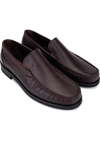 Erkek Hakiki Deri Kahverengi Loafer Ayakkabı 1008 3539 Erk Ayk SK25-26 Kahve Anl fiyatları
