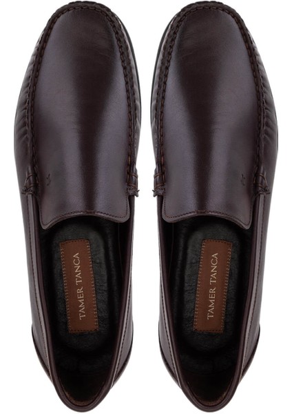 Erkek Hakiki Deri Kahverengi Loafer Ayakkabı 1008 3539 Erk Ayk SK25-26 Kahve Anl indirimleri