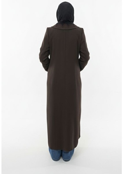 Şükriye Kadın Büyük Beden Düğmeli Anne Kaşe Kaban fiyatları