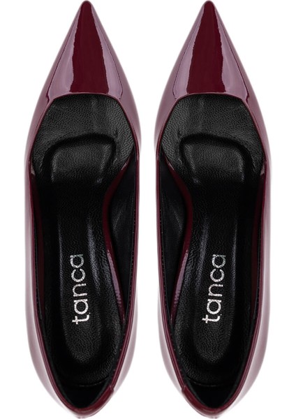 Kadın Bordo Rugan Topuklu Ayakkabı 1160 3400 Bn Ayk SK25-26 Bordo Rgn indirimleri