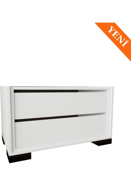 Floransa Çekmece Modül Beyaz Gardırop