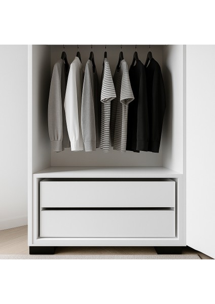 Floransa Çekmece Modül Beyaz Gardırop fiyatları