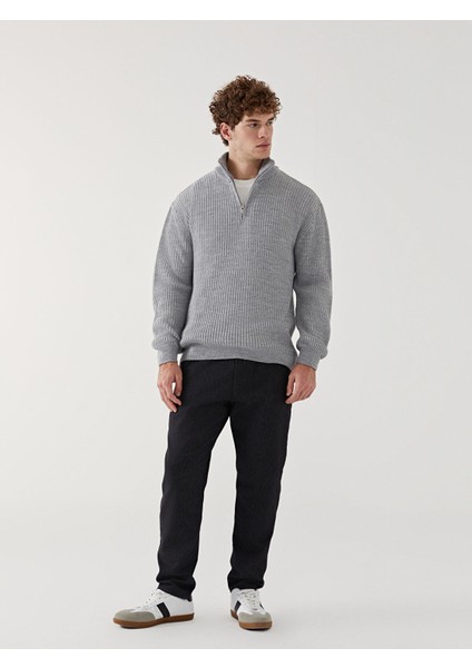 Yeni Sezon Dik Yaka Uzun Kollu Erkek Triko Kazak fiyatları