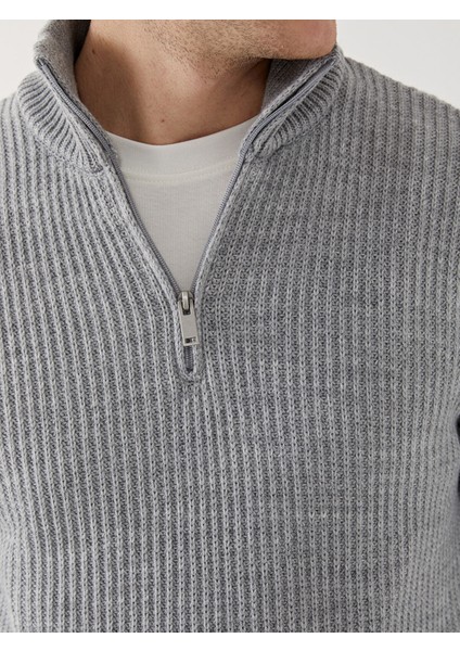 Yeni Sezon Dik Yaka Uzun Kollu Erkek Triko Kazak modelleri