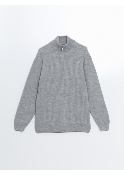 Yeni Sezon Dik Yaka Uzun Kollu Erkek Triko Kazak indirimleri