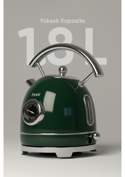 Isı Göstergeli Retro Kettle Su Isıtıcısı 1,8 Litre Fr-kt06 Magnoli fiyatları