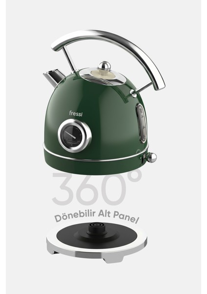 Isı Göstergeli Retro Kettle Su Isıtıcısı 1,8 Litre Fr-kt06 Magnoli indirimleri