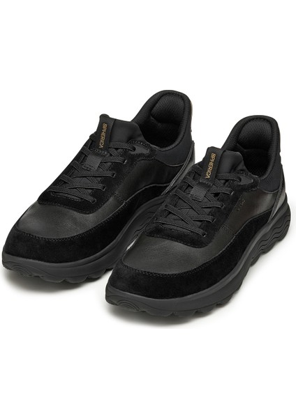 Erkek Siyah U Spherıca Plus A - Nappa+Sued Bağcıklı Kalın Tabanlı Süet Sneaker U56MPA08522C9999 modelleri