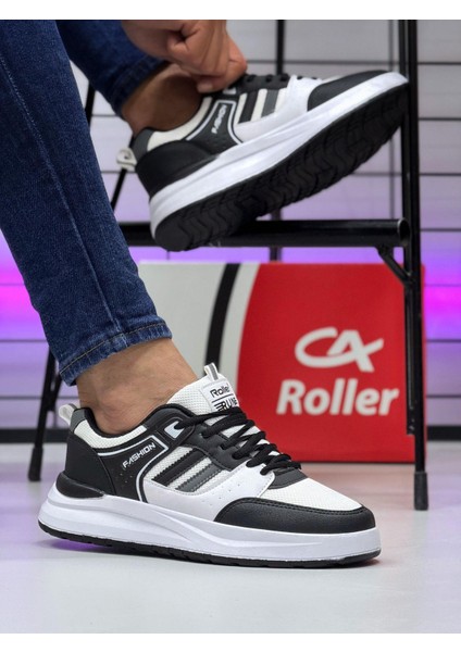 Erkek Anorak Fuspetli Spor Ayakkabı - Beyaz Siyah