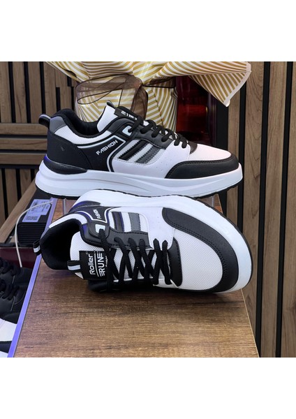 Erkek Anorak Fuspetli Spor Ayakkabı - Beyaz Siyah modelleri