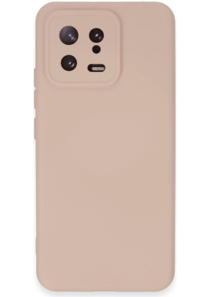Xiaomi Mi 13 Kılıf Nano Içi Kadife Silikon - Pudra