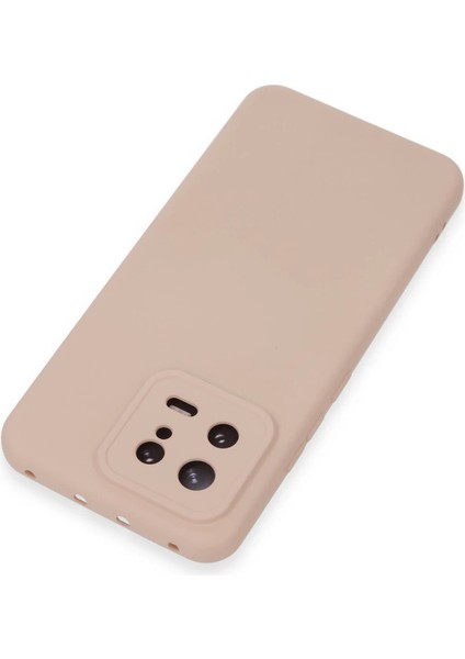 Xiaomi Mi 13 Kılıf Nano Içi Kadife Silikon - Pudra modelleri