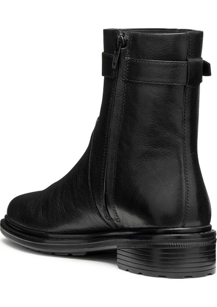 Kadın Siyah D Walk Pleasure A - Goat Lea Fermuarlı Deri Bot D56TGA00081C9999 fiyatları