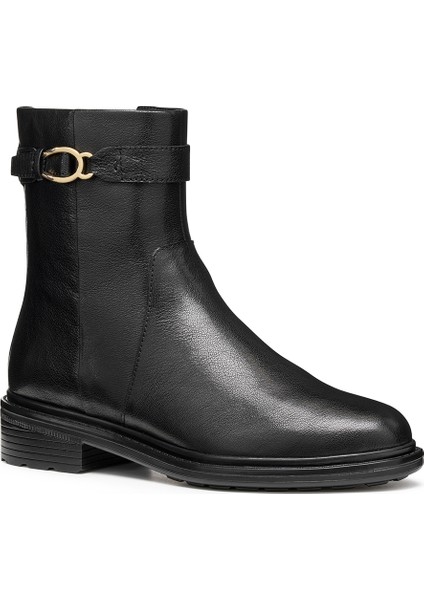 Kadın Siyah D Walk Pleasure A - Goat Lea Fermuarlı Deri Bot D56TGA00081C9999 modelleri