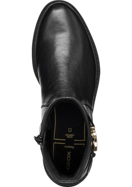 Kadın Siyah D Walk Pleasure A - Goat Lea Fermuarlı Deri Bot D56TGA00081C9999 indirimleri