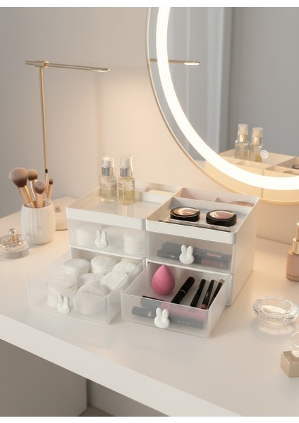 2 Çekmeceli Masaüstü Organizer - Takı, Toka ve Mini Lego Düzenleyici Kutu fiyatları