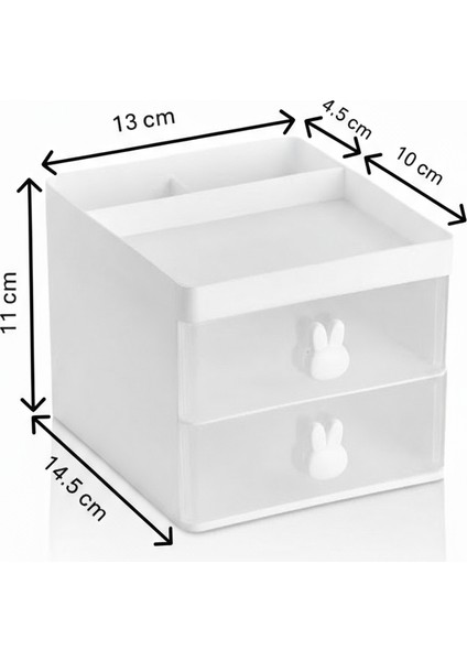 2 Çekmeceli Masaüstü Organizer - Takı, Toka ve Mini Lego Düzenleyici Kutu fırsatları