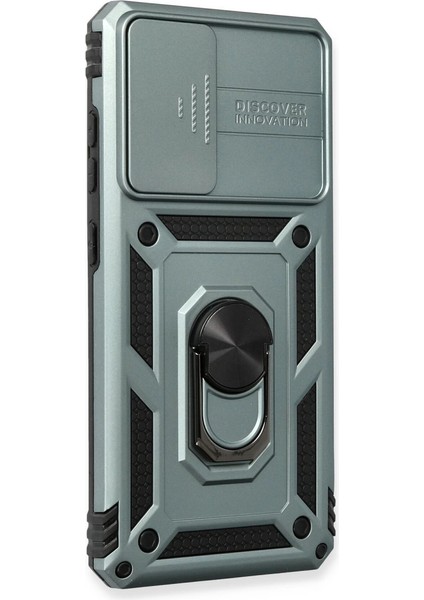 Samsung Galaxy A73 5g Kılıf Pars Lens Yüzüklü Silikon - Yeşil fiyatları