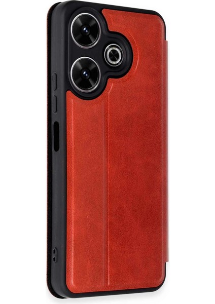 Xiaomi Redmi 13 4g Kılıf Flip Cover - Kırmızı fiyatları