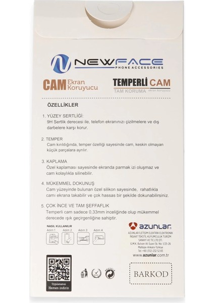 Newface Vivo Y17S 3D Antistatik Hayalet Cam Ekran Koruyucu fırsatları