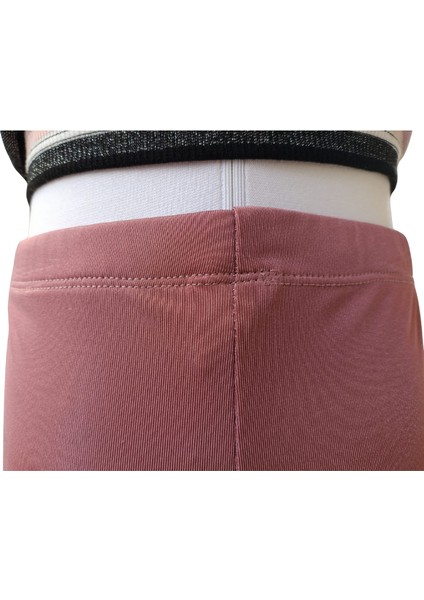 Kız Çocuk Basic Baskısız Esnek Pamuklu Tayt – Rahat ve Yumuşak Kumaş