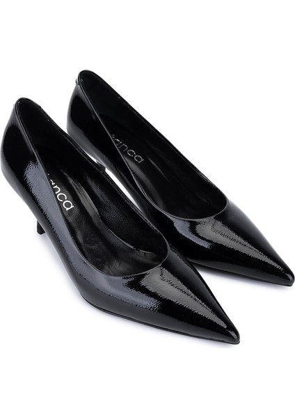 Kadın Suni Deri Siyah Rugan Topuklu Ayakkabı 1160 2026 Bn Ayk SK25-26 Sıyah Krsk Rgn fiyatları