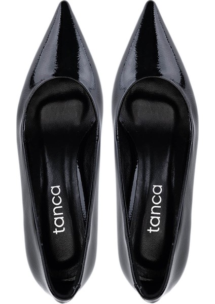 Kadın Suni Deri Siyah Rugan Topuklu Ayakkabı 1160 2026 Bn Ayk SK25-26 Sıyah Krsk Rgn indirimleri