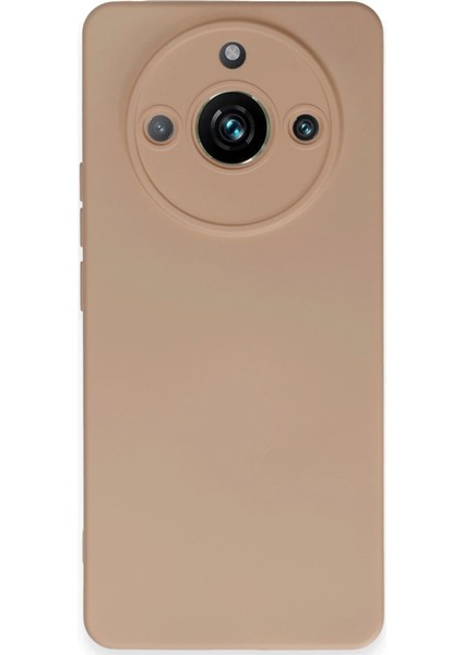 Newface Realme 11 Pro Kılıf Nano Içi Kadife Silikon - Pudra