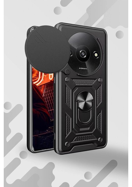 Newface Xiaomi Redmi A3 4g Kılıf Pars Lens Yüzüklü Silikon - Lacivert fiyatları