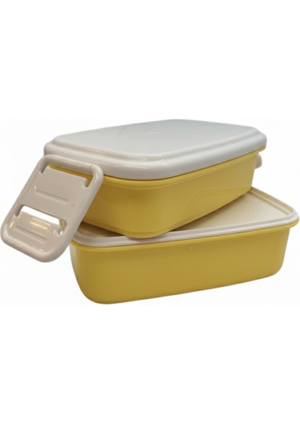 2 Katlı Plastik Beslenme Kabı