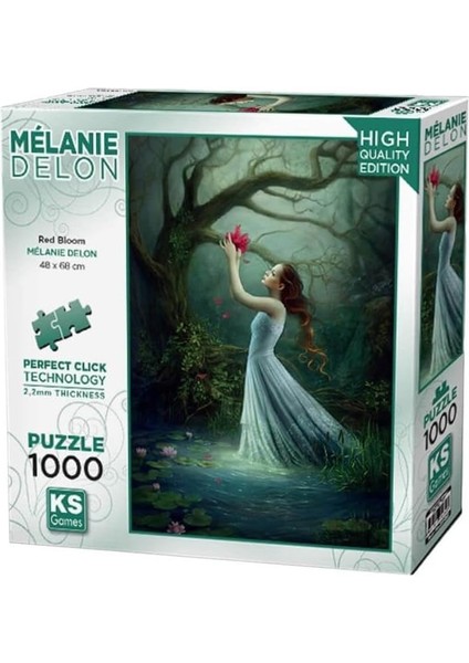 Red Bloom 1000 Parça Puzzle -Ks Puzzle