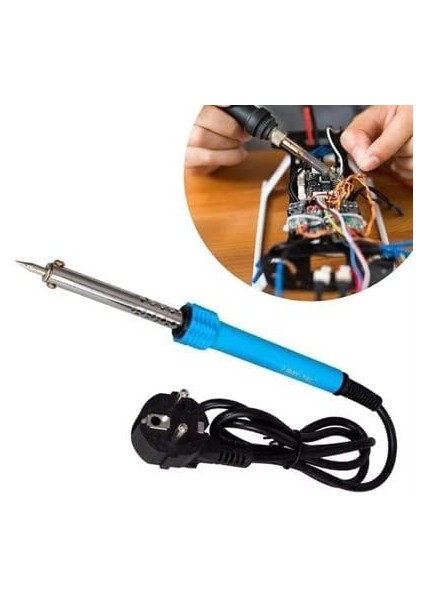 40W Plastik Saplı Elektrikli Döner Başlıklı Havya Elektrikli Döner Başlı