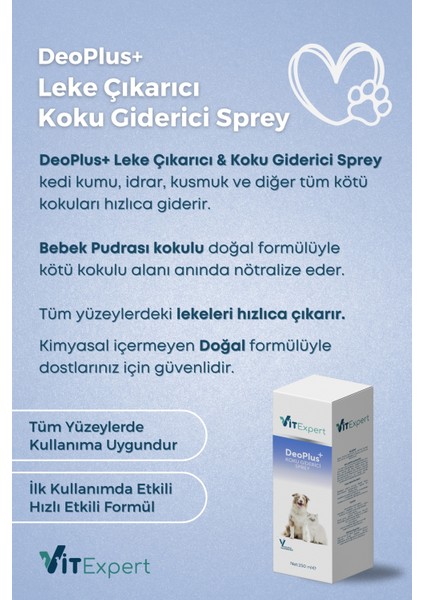 Deoplus Bebek Pudrası Kokulu Kedi Kumu ve Tuvaleti Kötü Idrar Koku Giderici & Leke Çıkarıcı Sprey fiyatları