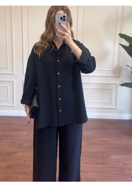 Gömlek Pantolon Modal Takım - Siyah fiyatları