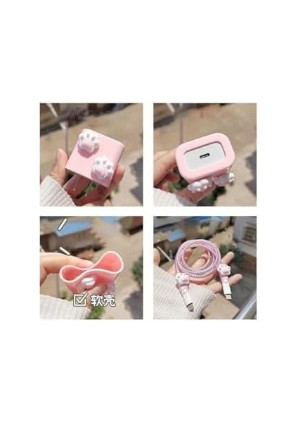 18W/20W ile Uyumlu Patiler Şarj Kılıfı, Şarj Kablosu Örme Aparatı, Toparlayıcı, Kablo modelleri