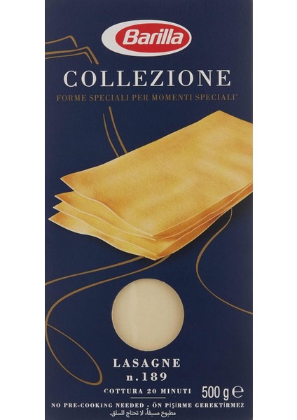 Barilla Lazanya (Lasagne) Makarna 500 G.