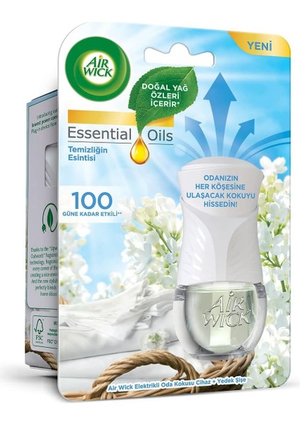 Air Wick Elektrikli Oda Kokusu Esansiyel Yağlar Cihaz + Yedek Şişe Temizliğin Esintisi fiyatları