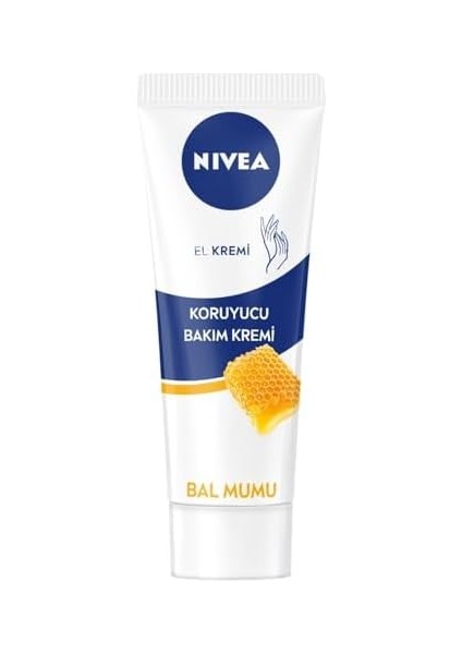 Nıvea Koruyucu El Bakım Kremi Bal Mumu 100 Ml, Nemlendirici, Yumuşak Cilt