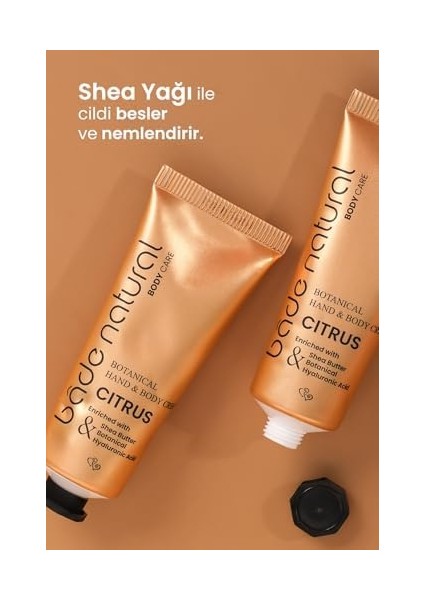 Bade Natural Citrus Bitkisel El ve Vücut KREMI%100 Doğal ve Vegan 75ML fiyatları