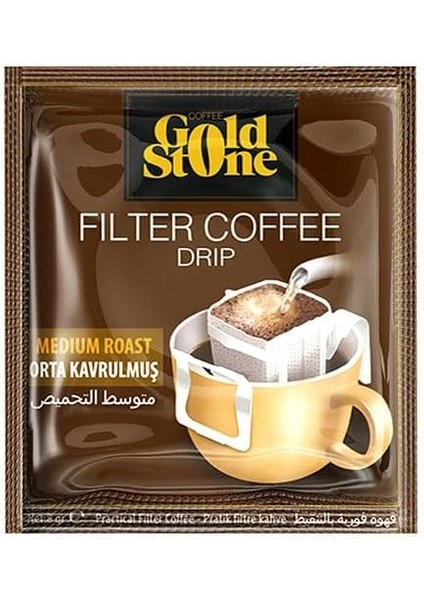 Gold Stone Drip Filtre Kahve Orta Kavrulmuş 16 x 8 gr